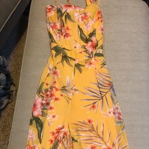 Floral Yellow Jumpsuit